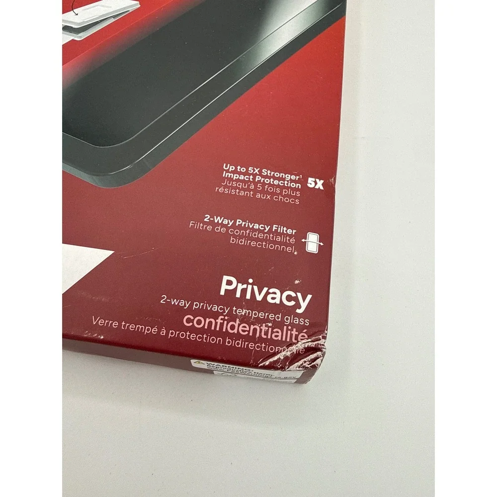 ZAGG Screen Protector iPhone 6.9 Pro Max New Black Privacy Glass Elite 2025